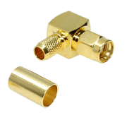 SMA-RP Right-Angled Crimp Plug LMR240