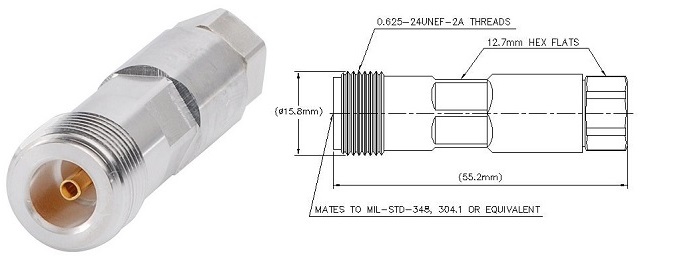 Type N Female for 1/4" FSJ1-50A cable