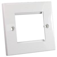 Flat Faceplate 50mm x 50mm Single Gang