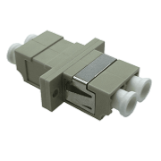  LC/LC Adaptor Duplex Multimode SC Footprint, with flange, beige