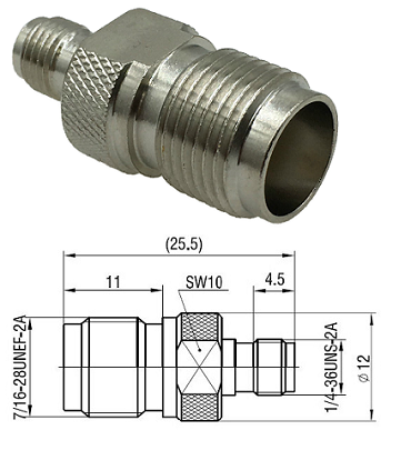 SMA Jack - TNC Jack Adaptor