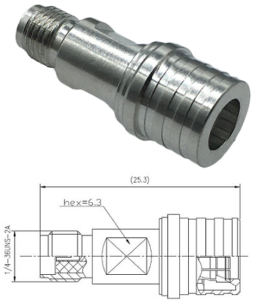 SMA Female to QMA Male Adaptor