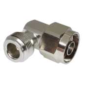 N Type Jack/Plug Right-Angle Adaptor (Hex)