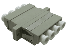 LC/LC Adaptor Quad Multimode SC footprint, beige