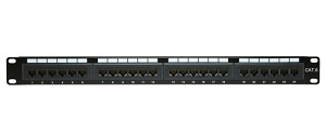 24 Port 1U Cat6 UTP Patch Panel (Economy)