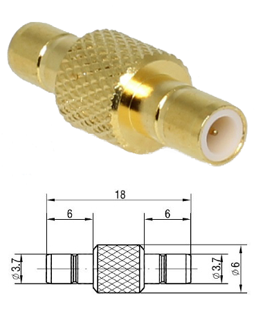 SMB Jack/Jack Adaptor