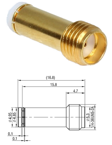 SMA Jack - MBX(C4.9) Plug Adaptor