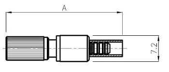 1.0/2.3 Crimp Plug RG59B/U, ST214, ST271 (Push Screw)