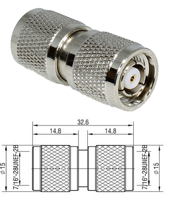 TNC-RP Straight Plug/Plug Adaptor