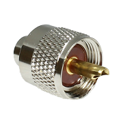 UHF Solder Plug RG58, LMR200 (Nickel Plated)