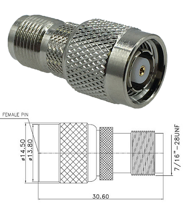 TNC-RP Plug to TNC Jack