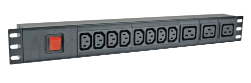 UK / IEC Switched Combination 19” Horizontal Rack Mount