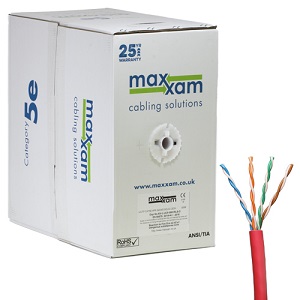 Cat5e U/UTP LSOH 24AWG Solid CPR Dca Cable 305m Reelex Box