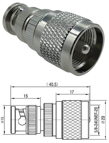  BNC Plug - UHF Plug