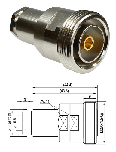 7/16 Clamp Jack RG213