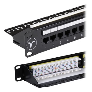 Cat6 UTP Patch Panel 1U 24 Port