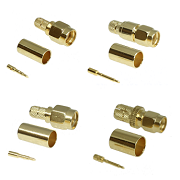 1). SMA Crimp Plugs