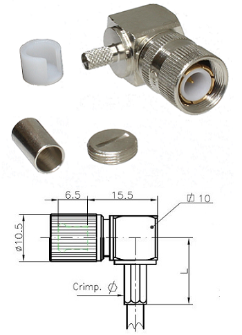 1.6/5.6 Right-Angled Crimp Plug Flex 3