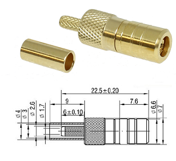 SMB Straight Plug RG179