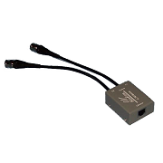 Dual Cable Balun RJ45 - BNC Male 150mm