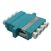  LC/LC Adaptor Quad OM3 SC footprint, Aqua