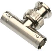 BNC T Adaptor Jack/Plug/Jack 50 ohm