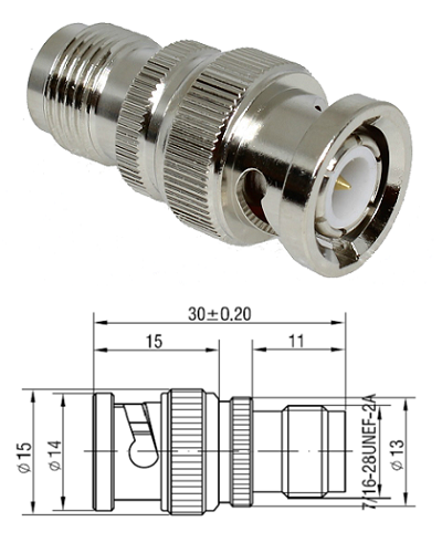 BNC Plug - TNC Jack