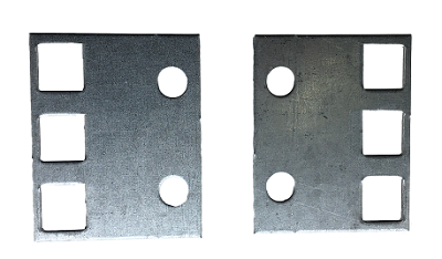 19" to ETSI (21") Bracket Galvanised BZP (pair)