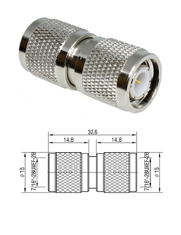 TNC Plug/Plug Adaptor