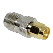 TNC Jack to SMA Plug (Gold)