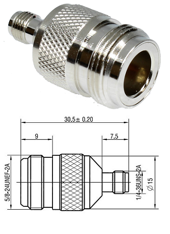 SMA Jack to N Type Jack Adaptor